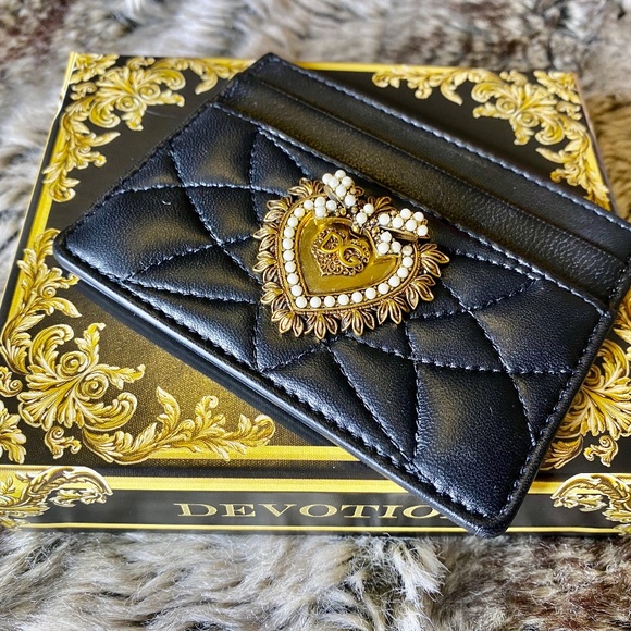 Dolce & Gabbana Handbags - Dolce & Gabbana Devotion Card Holder Wallet Rare NWT